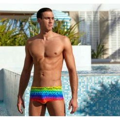 FUNKY TRUNKS - Mens Trunk Plain Front Wing It