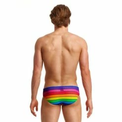 FUNKY TRUNKS - Mens Brief Classic Rainbow Racer -Baratza store 017734 grande