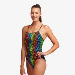 FUNKITA - Ladies Single Strap One Piece Swimsuit Sunset West -Baratza store 018775 grande