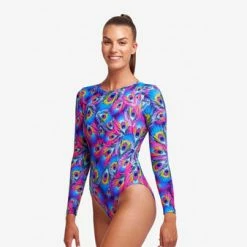 FUNKITA - Ladies Swimsuit Long Shot One Piece Peacock Paradise -Baratza store 018799 grande