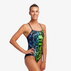 FUNKITA - Ladies Single Strap One Piece Swimsuit Lion Eyes -Baratza store 018839 grande