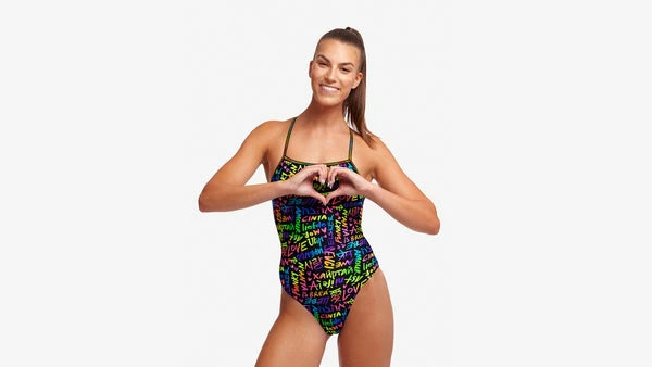 FUNKITA - Ladies Strapped In One Piece Love Funky 6 FUNKITA - Ladies Strapped In One Piece Love Funky - Image 4