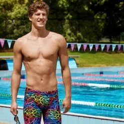 FUNKY TRUNKS - Mens Jammer Rainbow Web