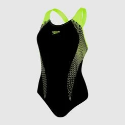 Speedo - Womens Swimsuit Placement Laneback Black/Yellow 10 Speedo - Womens Swimsuit Placement Laneback Black/Yellow -Baratza store 13099236 1064873422496167 grande