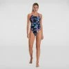 Speedo - Women's Swimsuit Freestyler One Piece Black/Blue