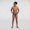 Speedo - Mens Brief Bio-Illuminate Allover 8cm Black/Blue -Baratza store 13893602 4614976586513318 grande