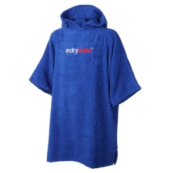 DRYROBE - Towel Poncho Hooded Changing Robe Royal Blue