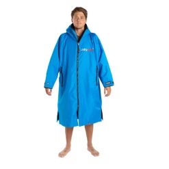 DRYROBE - Coat Long Sleeve Cobalt Blue & Black
