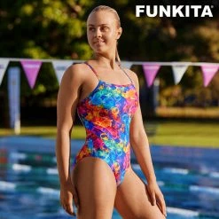 FUNKITA - Ladies Single Strap One Piece Swimsuit Ocean Galaxy -Baratza store FS15L OCEAN GALAXY 01 grande