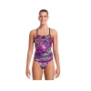 FUNKITA - Ladies Strapped In One Piece Skull Swim -Baratza store Funkitra Skull Swim grande