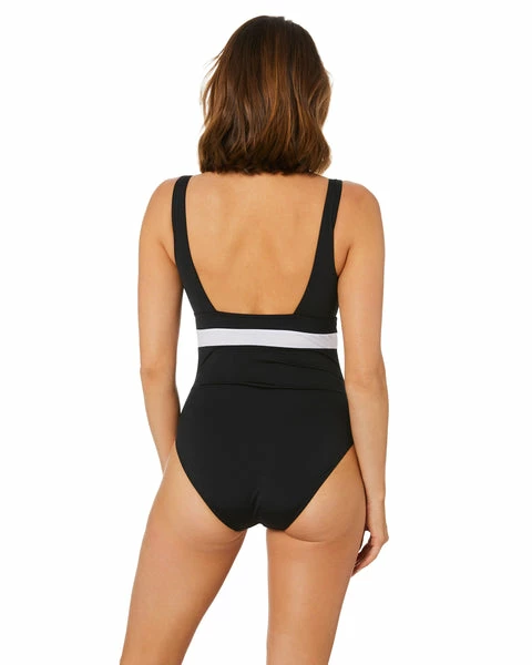 Zoggs - Womens Graffix Print Square Back Black 4 Zoggs - Womens Graffix Print Square Back Black - Image 2