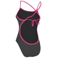 Maru - Womens Solid Pacer Cut Away Tie Back Grey/Pink -Baratza store Grey Pink 3 grande