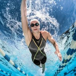 Michael Phelps - Womens Racesuit Open Back Matrix Black/Dark Grey -Baratza store MPMAtrixOB grande