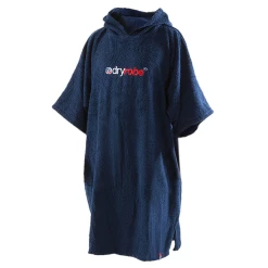 DRYROBE - Towel Poncho Hooded Changing Robe Navy Blue