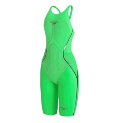Speedo - Womens Lazer Racer X Openback Kneeskin Green/Purple