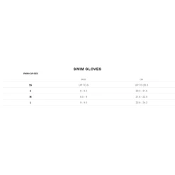 Orca - Neoprene Swim Gloves -Baratza store SwimGlovesSizeGuide grande