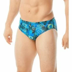TYR - Mens Brief Azoic Racer Blue/Multi