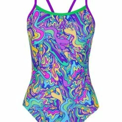 Amanzi - Women's Swimsuit Shimmer Pop Proback One Piece