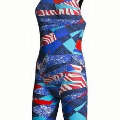 TYR - Womens Racesuit Avictor Prelude Open Back Red/White/Blue