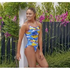 FUNKITA - Ladies Eco Diamond Back One Piece Beach Bum