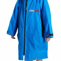 DRYROBE - Coat Long Sleeve Cobalt Blue & Black -Baratza store dryrobe kids cobalt blue grande