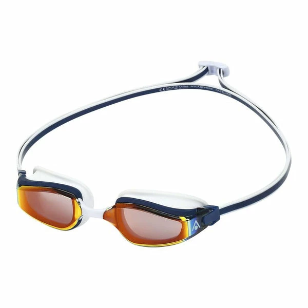 Aquasphere - Goggles Fastlane Mirrored Lens Navy/White/Gold 4 Aquasphere - Goggles Fastlane Mirrored Lens Navy/White/Gold - Image 2