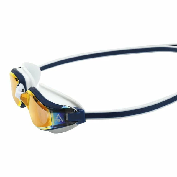 Aquasphere - Goggles Fastlane Mirrored Lens Navy/White/Gold 5 Aquasphere - Goggles Fastlane Mirrored Lens Navy/White/Gold - Image 3