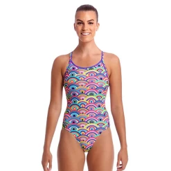 FUNKITA - Ladies Diamond Back One Piece Eye Candy
