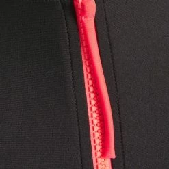 Zoggs - Womens Cable Zipped Highneck Black/Coral -Baratza store f80da1a12458426fa737ea534f5adea7 grande