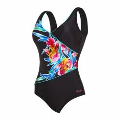 Zoggs - Womens Swimsuit Hybrid Tropics Wrap Multi/Back -Baratza store hybrid tropics wrap front swimsuit 2 grande