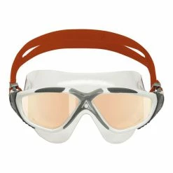 Aquasphere - Goggles Vista Swim Mask White, Grey, Red With Iridescent Mirrored Lens -Baratza store ms5050906lmi 1 grande