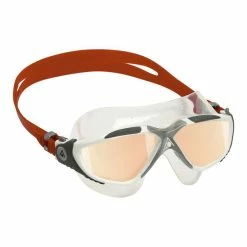 Aquasphere - Goggles Vista Swim Mask White, Grey, Red With Iridescent Mirrored Lens -Baratza store ms5050906lmi 2 grande