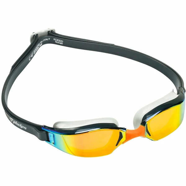 Michael Phelps - Goggles XCEED Grey/Orange Titanium Mirror 3 Michael Phelps - Goggles XCEED Grey/Orange Titanium Mirror