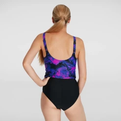 Speedo - Womens Evie Shaping Tankini Black Purple -Baratza store speed3 grande