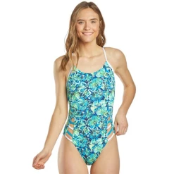 TYR - Womens Swimsuit MALIBU TETRAFIT SWIMSUIT Turquoise